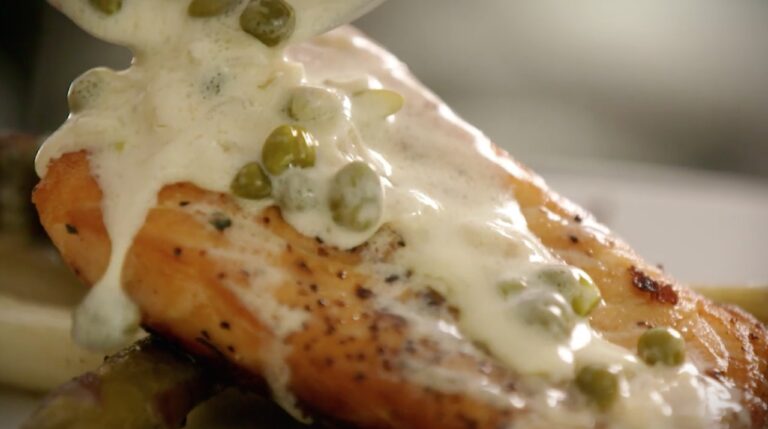 Salmon with Beurre Blanc